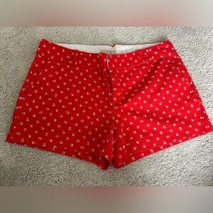 Banana Republic Red with tan detailing Shorts Women’s Ryan Fit size 14